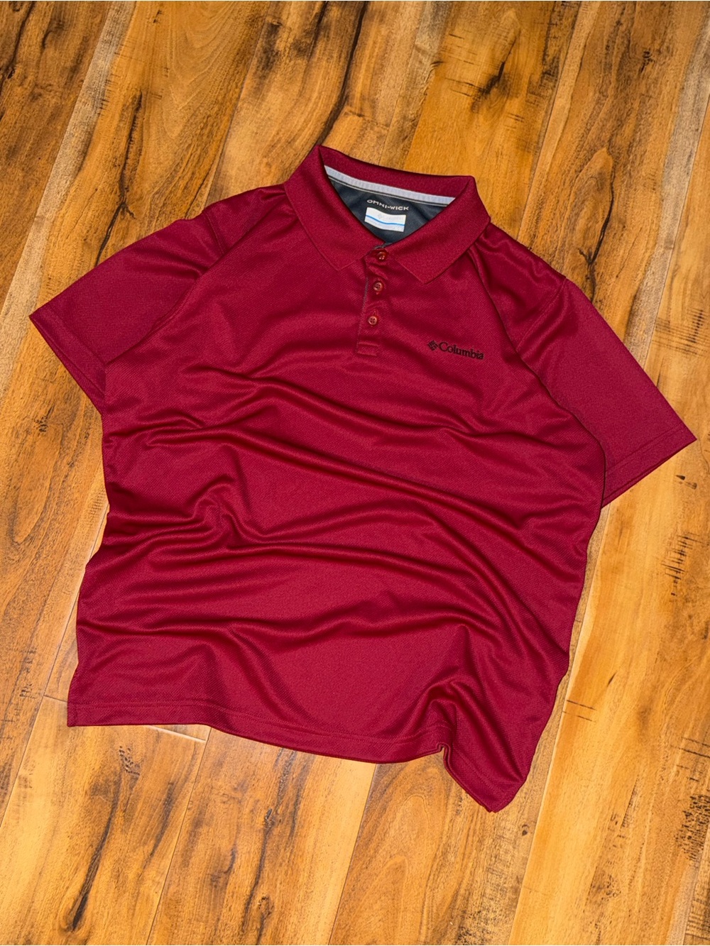 Columbia Men's Burgundy Performance Polo